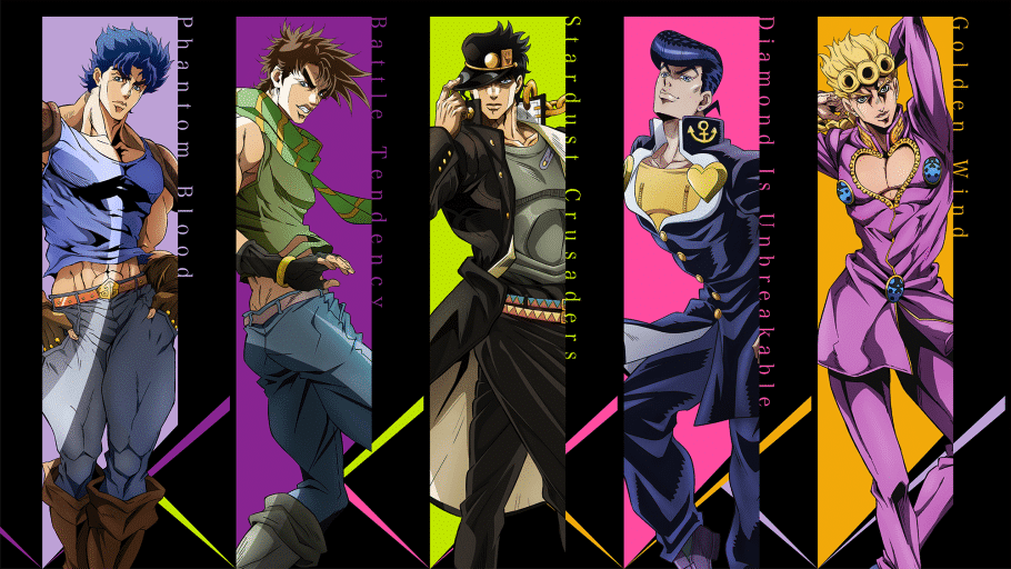 protagonistas dos arcos de JOJO